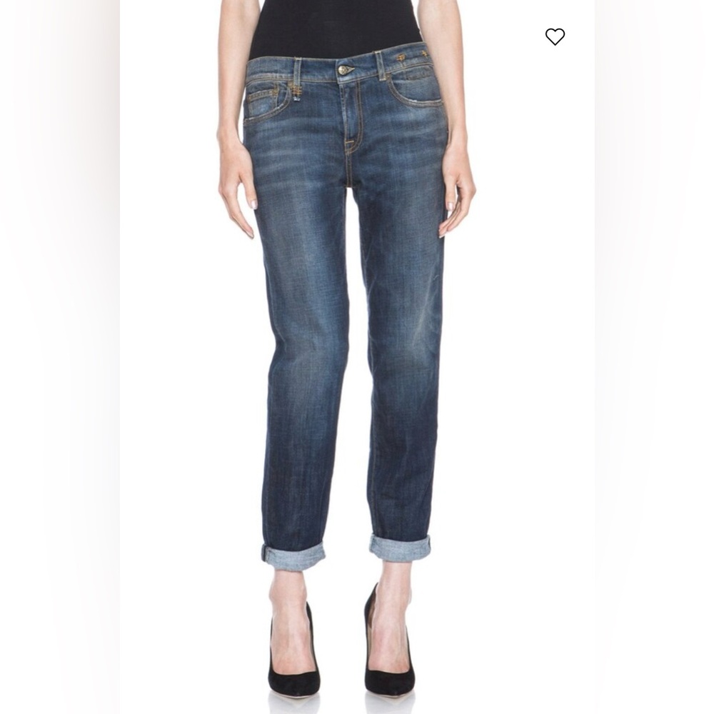 R13 Relaxed Skinny Jeans in Howard Blue